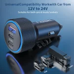 شارژر فندکی هپو 105 وات مدل HP-780 - تصویر 5